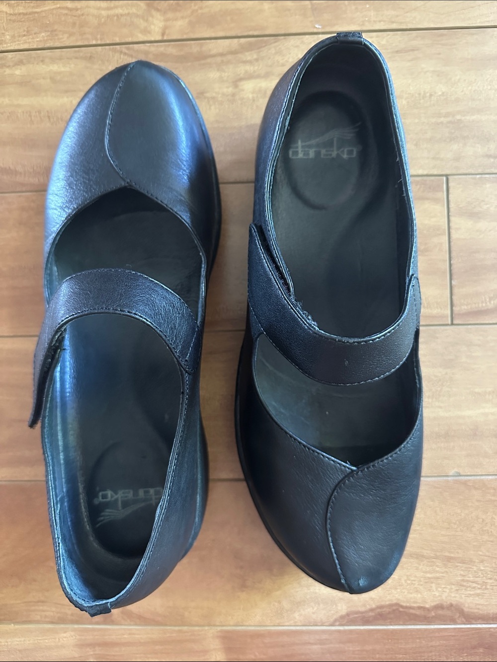 Dansko Leather Mary Jane Clogs 41